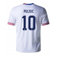 Camisa de time de futebol Estados Unidos Christian Pulisic #10 Replicas 1º Equipamento Copa America 2024 Manga Curta